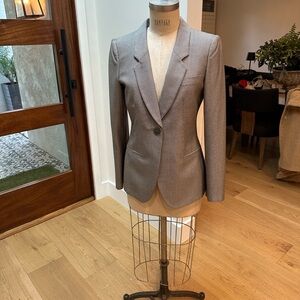 Georgio Armani Women’s houndstooth taupe Blazer